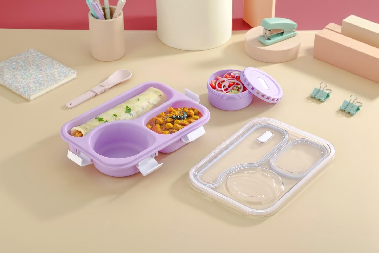 New 3 Compartment Tiffin Box